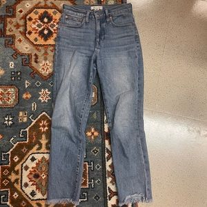 MADEWELL straight leg ankle length jeans